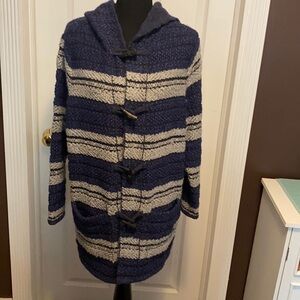 Chaps Women’s Hooded Sweater Coat sz 1X NWOT
